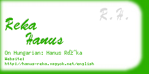 reka hanus business card